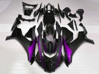 Buy 2015-2019 Faux Carbon Fiber Purple Yamaha YZF 1000 R1 Motorcycle Fairings UK