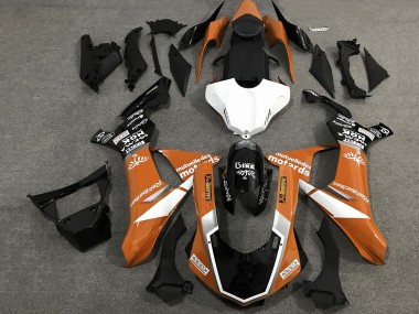 Buy 2015-2019 Orange White Glossy Black Yamaha YZF 1000 R1 Motorcycle Fairings UK