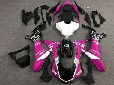 Buy 2015-2019 Pink White Glossy Black Yamaha YZF 1000 R1 Motorcycle Fairings UK