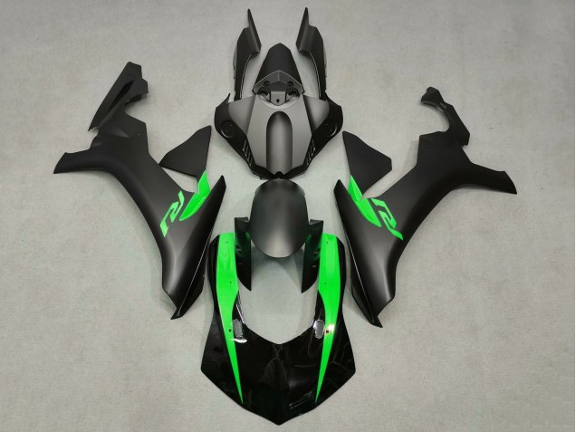 2015-2019 Matte Black Glossy Black Green Yamaha YZF 1000 R1 Motorcycle Fairings UK