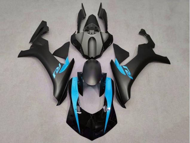 2015-2019 Matte Black Glossy Black Light Blue Yamaha YZF 1000 R1 Motorcycle Fairings UK