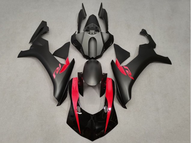 2015-2019 Matte Black Glossy Black Red Yamaha YZF 1000 R1 Motorcycle Fairings UK