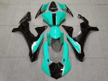 Buy 2015-2019 Turquoise Blue Glossy Black Yamaha YZF 1000 R1 Motorcycle Fairings UK