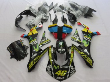 Buy 2015-2019 Yellow Blue Red Black Green Monster MoviStar Semakin Didepan ENEOS 46 Yamaha YZF 1000 R1 Motorcycle Fairings UK