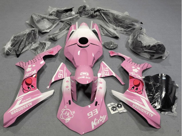 2020-2025 Pink White Kirby Yamaha YZF 1000 R1 Motorcycle Fairings UK