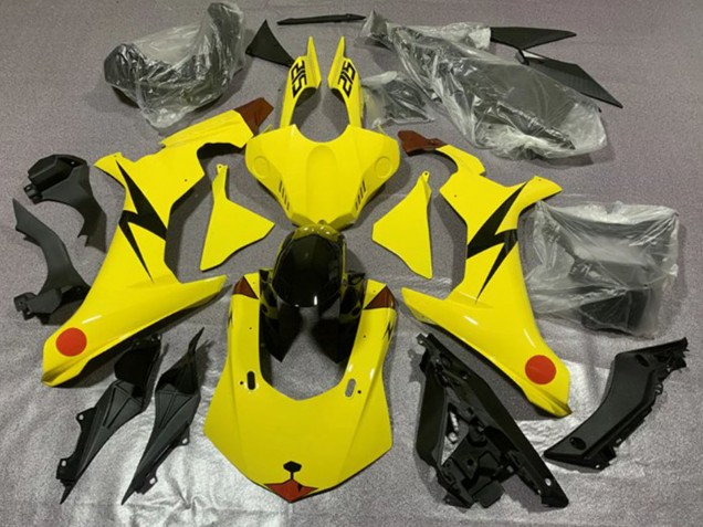 2020-2025 Yellow Red Pikachu Yamaha YZF 1000 R1 Motorcycle Fairings UK
