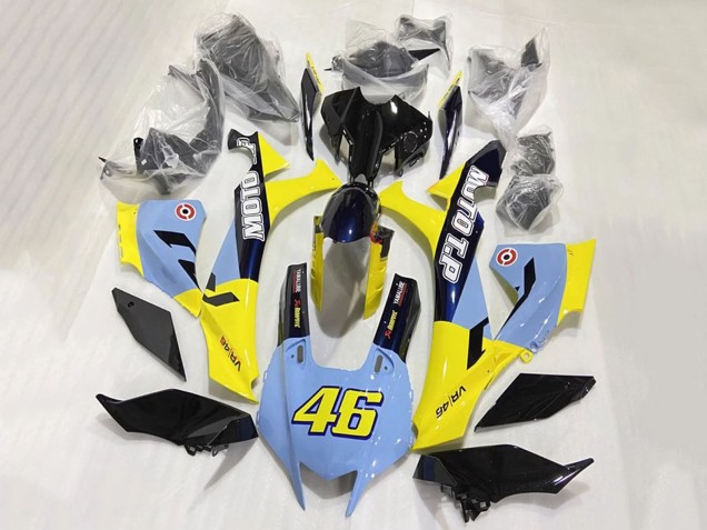 2020-2025 Blue Yellow Glossy Black Moto T.P 46 Yamaha YZF 1000 R1 Motorcycle Fairings UK