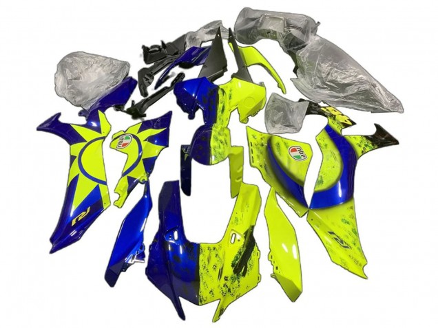 2020-2025 Blue Yellow Sun Moon Yamaha YZF 1000 R1 Motorcycle Fairings UK