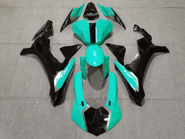 2020-2025 Teal Blue Glossy Black Yamaha YZF 1000 R1 Motorcycle Fairings UK