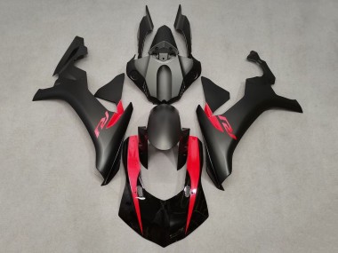 Buy 2020-2025 Glossy Black Matte Black Red Yamaha YZF 1000 R1 Motorcycle Fairings UK
