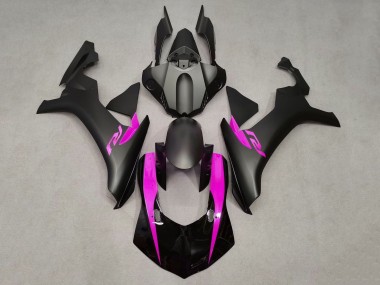 Buy 2020-2025 Glossy Black Matte Black Pink Yamaha YZF 1000 R1 Motorcycle Fairings UK