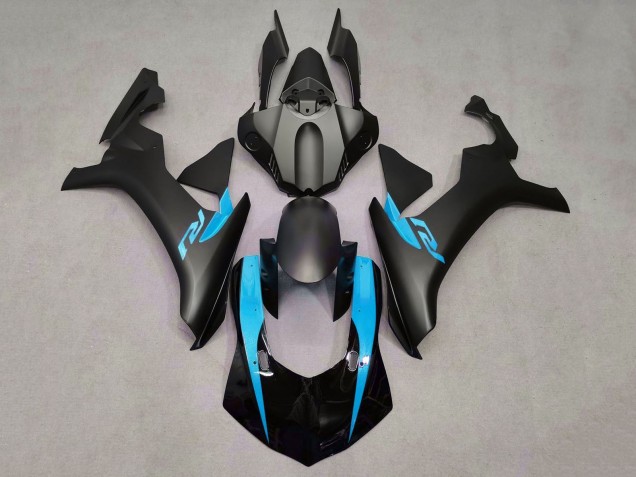 2020-2025 Glossy Black Matte Black Light Blue Yamaha YZF 1000 R1 Motorcycle Fairings UK