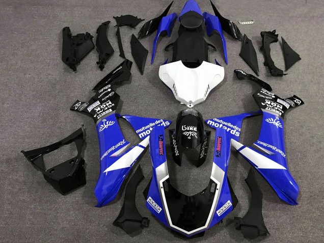 2020-2025 Blue White Glossy Black Sam Yamaha YZF 1000 R1 Motorcycle Fairings UK