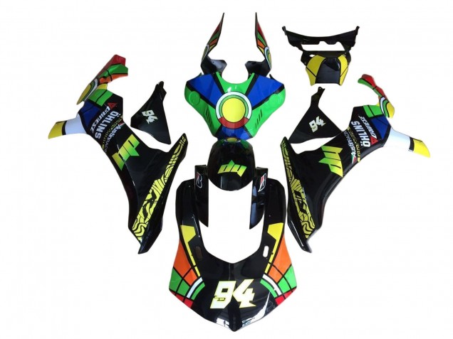 2020-2025 Blue Green Yellow Red Black Color Wheel 94 Yamaha YZF 1000 R1 Motorcycle Fairings UK