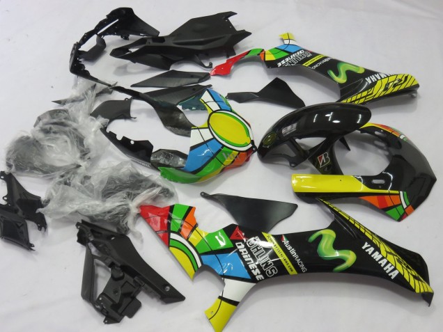 2020-2025 White Blue Green Yellow Red Black Color Wheel MoviStar Yamaha YZF 1000 R1 Motorcycle Fairings UK
