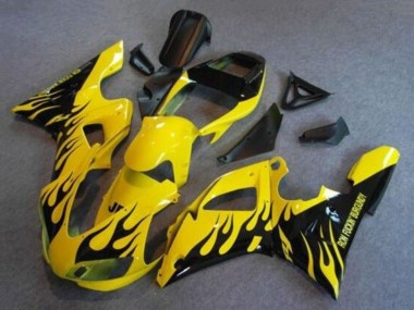 Buy 1998-1999 Yellow Black Flame Yamaha YZF 1000 R1 Motorcycle Fairings UK