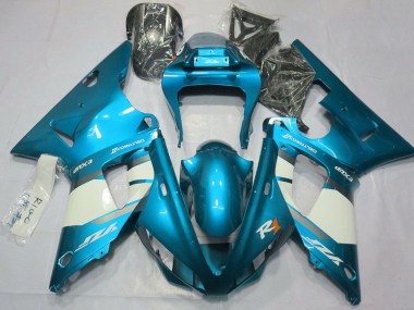 Buy 2000-2001 Blue White Silver Yamaha YZF 1000 R1 Motorcycle Fairings UK