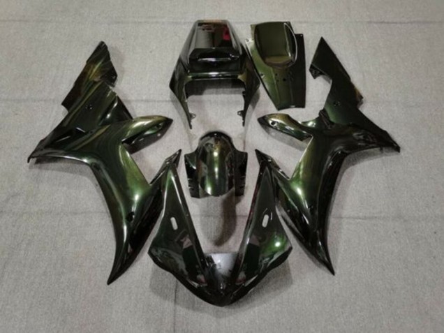 2002-2003 Dark Green Chameleon Yamaha YZF 1000 R1 Motorcycle Fairings UK