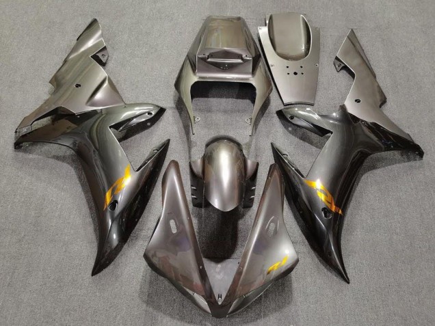 2002-2003 Grey with Gold Decals Yamaha YZF 1000 R1 Motorcycle Fairings UK