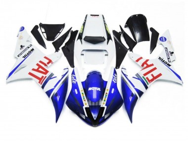 Buy 2002-2003 White Blue Red Fiat Motul Yamaha YZF 1000 R1 Motorcycle Fairings UK
