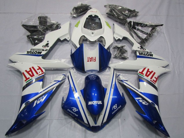 2004-2006 White Blue Red Fiat Motul Yamaha YZF 1000 R1 Motorcycle Fairings UK