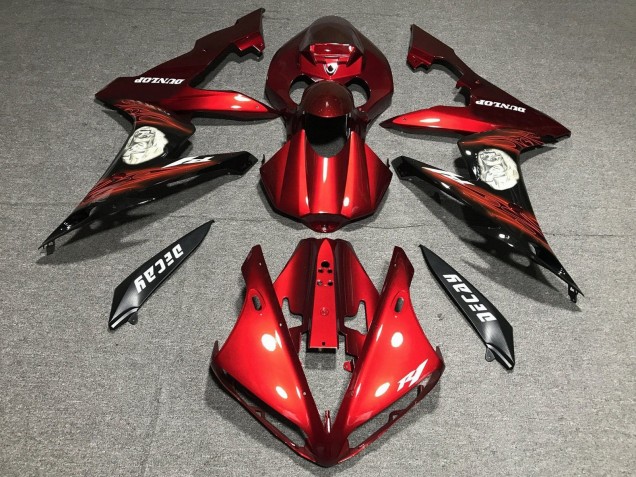 2004-2006 Red Matte Black Yamaha YZF 1000 R1 Motorcycle Fairing UK