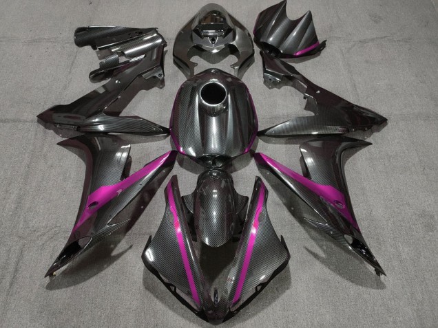 2004-2006 Carbon Fiber Style Pink Yamaha YZF 1000 R1 Motorcycle Fairings UK