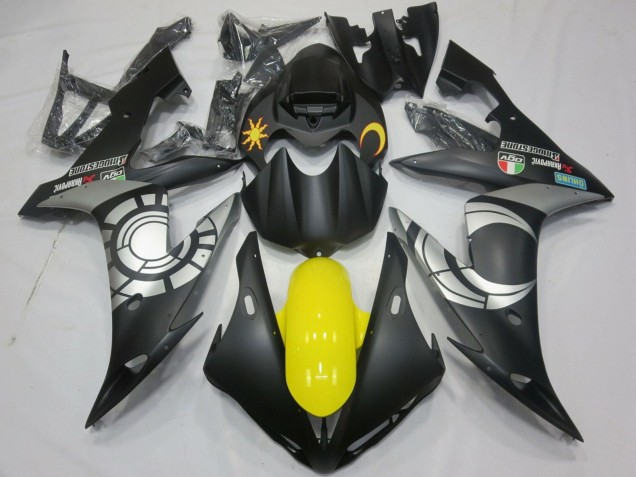 2004-2006 Matte Black Silver Yellow Yamaha YZF 1000 R1 Motorcycle Fairings UK