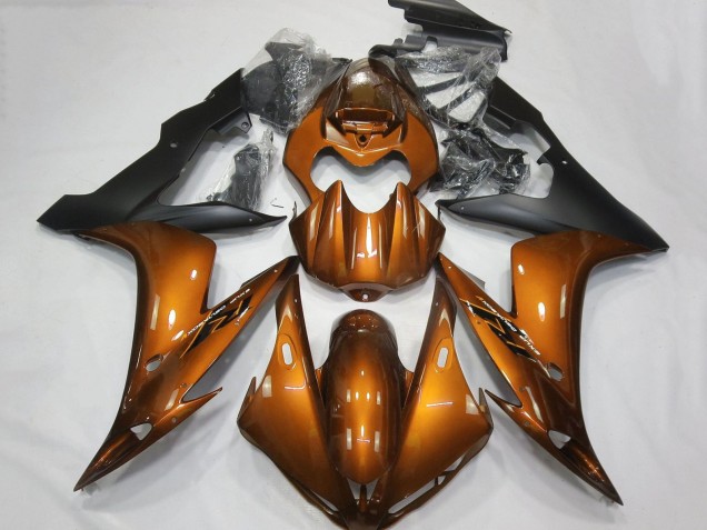2004-2006 Orange Matte Black Yamaha YZF 1000 R1 Motorcycle Fairings UK