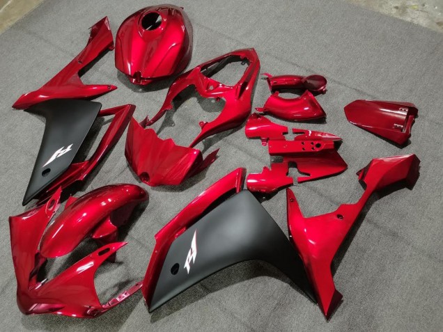 2004-2006 Red Matte Black Yamaha YZF 1000 R1 Motorcycle Fairings UK