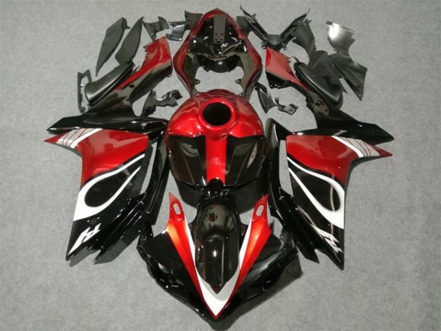 2007-2008 Red White Black Yamaha YZF 1000 R1 Motorcycle Fairings UK