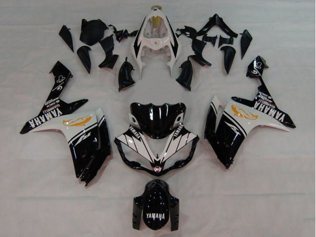 2007-2008 White Black Orange Dolphin Yamaha YZF 1000 R1 Motorcycle Fairings UK