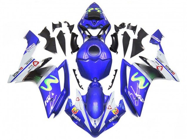 2007-2008 Blue White Green ENEOS Yamaha YZF 1000 R1 Motorcycle Fairings UK