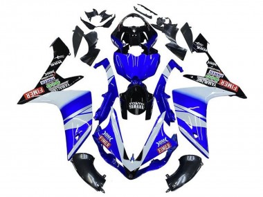 Buy 2007-2008 Blue White Black Volvo Fimer Yamalube Yamaha YZF 1000 R1 Motorcycle Fairings UK