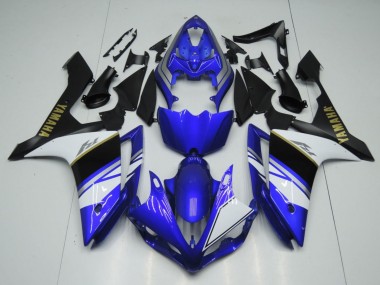 Buy 2007-2008 Blue White Black Gold Decal Yamaha YZF 1000 R1 Motorcycle Fairings UK
