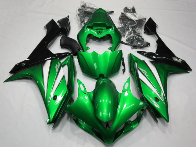 2007-2008 Green White Black Yamaha YZF 1000 R1 Motorcycle Fairings UK