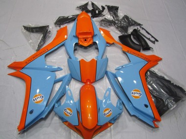 Buy 2007-2008 Light Blue Orange Gulf Yamaha YZF 1000 R1 Motorcycle Fairings UK