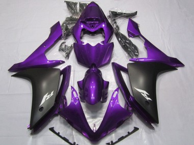 Buy 2007-2008 Purple Matte Black Yamaha YZF 1000 R1 Motorcycle Fairings UK
