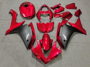 Buy 2007-2008 Red Matte Black Yamaha YZF 1000 R1 Motorcycle Fairings UK