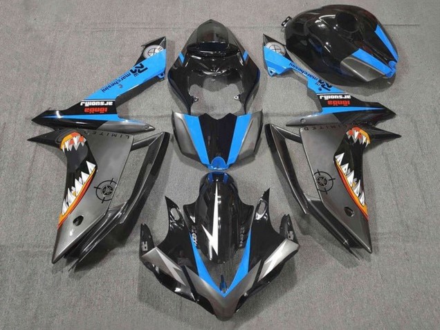 2007-2008 Glossy Black Blue Silver Orange White Shark Yamaha YZF 1000 R1 Motorcycle Fairings UK