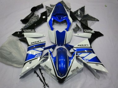 Buy 2007-2008 White Blue Black Layerd Yamaha YZF 1000 R1 Motorcycle Fairings UK
