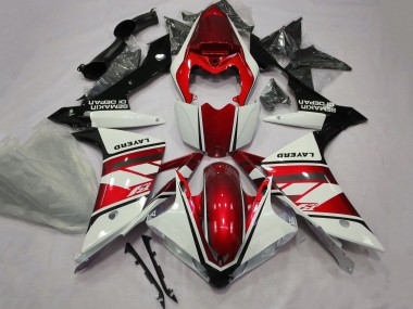 Buy 2007-2008 White Red Black Layerd Yamaha YZF 1000 R1 Motorcycle Fairings UK
