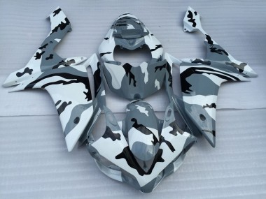 Buy 2007-2008 White Grey Black Camouflage Yamaha YZF 1000 R1 Motorcycle Fairings UK