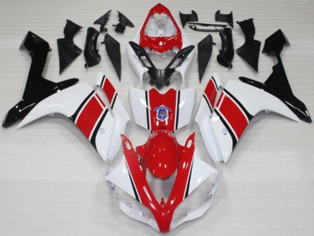2007-2008 White Red Black Yamaha YZF 1000 R1 Motorcycle Fairings UK