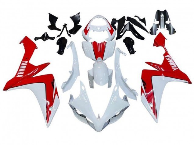 2007-2008 White Red Yamaha YZF 1000 R1 Motorcycle Fairings UK
