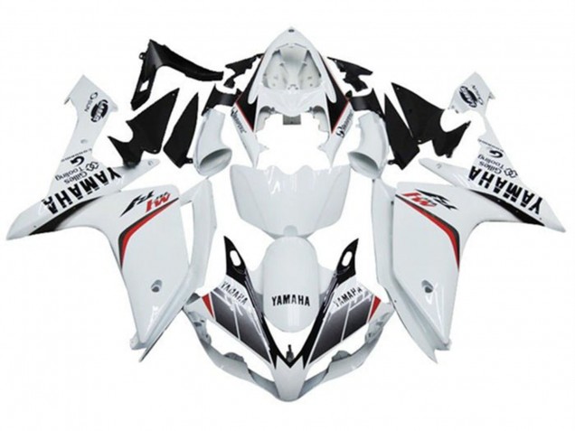 2007-2008 White Red Black Stripe M1 Yamaha YZF 1000 R1 Motorcycle Fairings UK