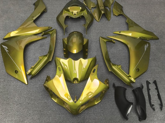 2007-2008 Yellow Olive Yamaha YZF 1000 R1 Motorcycle Fairings UK