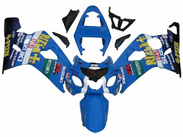 2004-2005 Blue Green Black Yellow Rizla Suzuki GSXR 600 / GSXR 750 Motorcycle Fairings UK