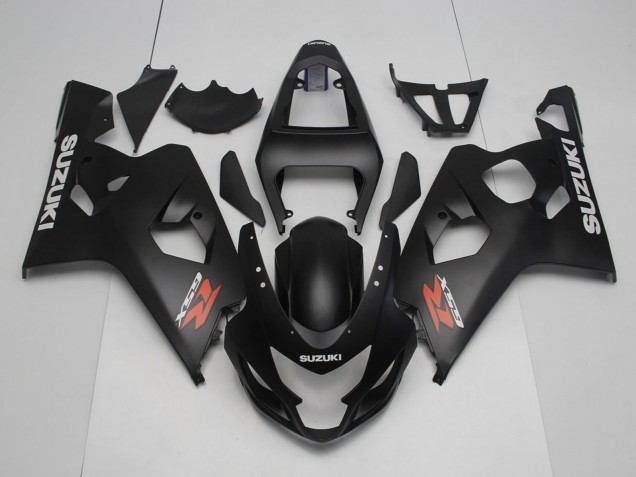 2004-2005 Matte Black Red White Suzuki GSXR 600 / GSXR 750 Motorcycle Fairings UK