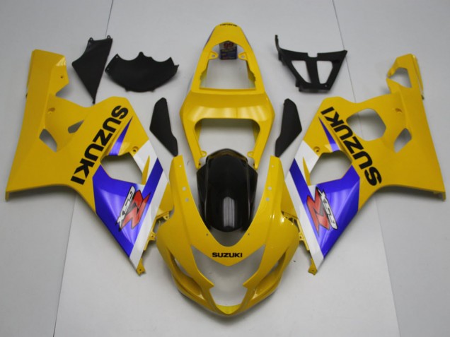 2004-2005 Yellow White Blue Black Suzuki GSXR 600 / GSXR 750 Motorcycle Fairings UK